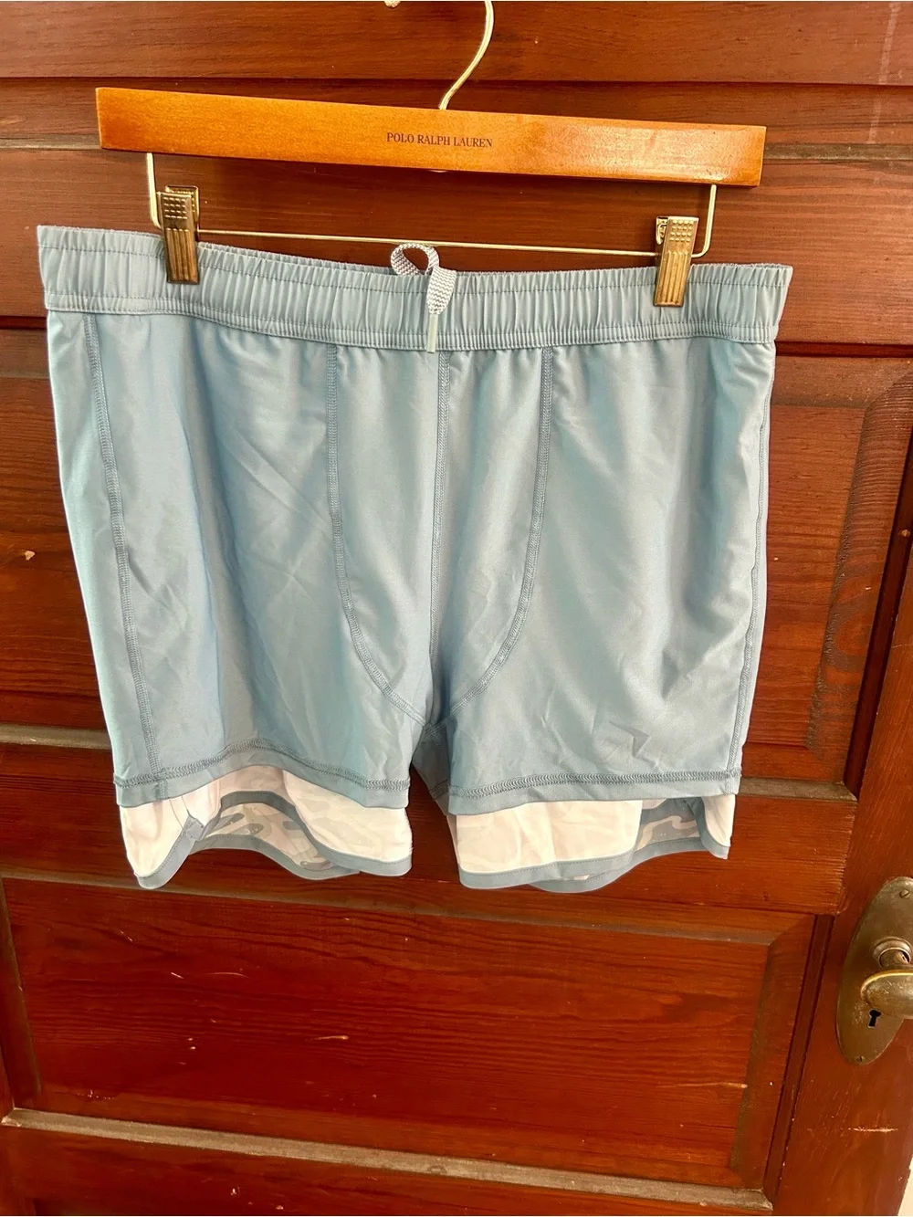 BURLEBO Light Blue Camo Swim Trunks 🔥🔥NEW IN STORES🔥🔥New WithOUT Tags size Med